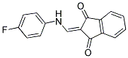 2-(((4-FLUOROPHENYL)AMINO)METHYLENE)INDANE-1,3-DIONE 结构式