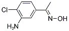 1-(3-AMINO-4-CHLOROPHENYL)ETHAN-1-ONE OXIME 结构式