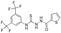 4-(3,5-BIS(TRIFLUOROMETHYL)PHENYL)-1-(2-THIENYLCARBONYL)THIOSEMICARBAZIDE 结构式
