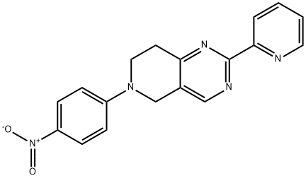 6-(4-NITROPHENYL)-2-(2-PYRIDINYL)-5,6,7,8-TETRAHYDROPYRIDO[4,3-D]PYRIMIDINE 结构式