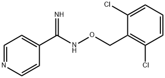 N'-[(2,6-DICHLOROBENZYL)OXY]-4-PYRIDINECARBOXIMIDAMIDE 结构式