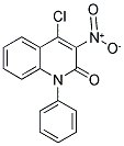 4-CHLORO-3-NITRO-1-PHENYL-1,2-DIHYDROQUINOLIN-2-ONE 结构式