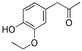 (3-Ethoxy-4-hydroxyphenyl)acetone 结构式