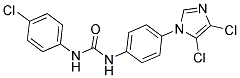 N-(4-CHLOROPHENYL)-N'-[4-(4,5-DICHLORO-1H-IMIDAZOL-1-YL)PHENYL]UREA 结构式