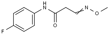 N-(4-Fluorophenyl)-3-(methoxyimino)propanamide 结构式
