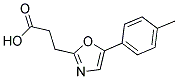 3-[5-(4-METHYLPHENYL)-1,3-OXAZOL-2-YL]PROPANOIC ACID 结构式