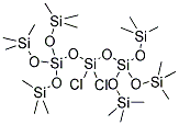 Bis(Tris(trimethylsiloxy)siloxy)dichlorosilane 结构式