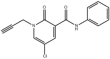 5-CHLORO-2-OXO-N-PHENYL-1-(2-PROPYNYL)-1,2-DIHYDRO-3-PYRIDINECARBOXAMIDE 结构式