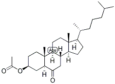 5-ALPHA-CHOLESTAN-3-BETA-OL-6-ONE ACETATE 结构式