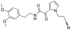 N1-(3,4-DIMETHOXYPHENETHYL)-2-[1-(2-CYANOETHYL)-1H-PYRROL-2-YL]-2-OXOACETAMIDE 结构式