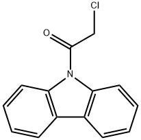 1-(9-咔唑)-2-氯乙烷酮 结构式