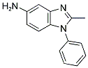 2-METHYL-1-PHENYL-1H-BENZIMIDAZOL-5-AMINE 结构式