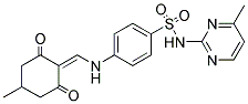 5-METHYL-2-(((4-(((4-METHYLPYRIMIDIN-2-YL)AMINO)SULFONYL)PHENYL)AMINO)METHYLENE)CYCLOHEXANE-1,3-DIONE 结构式