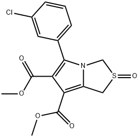 Dimethyl 5-(3-chlorophenyl)-2-oxo-2,3-dihydro-1H-2lambda4-pyrrolo[1,2-c][1,3]thiazole-6,7-dicarboxylate 结构式