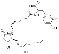 PROSTAGLANDIN E2 [125I]-IODOTYROSINE METHYL ESTER 结构式