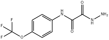 2-肼基-2-氧代-N-(4-(三氟甲氧基)苯基)乙酰胺 结构式