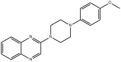 2-[4-(4-METHOXYPHENYL)PIPERAZINO]QUINOXALINE 结构式