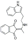 2-(((2-INDOL-3-YLETHYL)AMINO)ETHYLIDENE)INDANE-1,3-DIONE 结构式