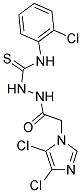 N1-(2-CHLOROPHENYL)-2-[2-(4,5-DICHLORO-1H-IMIDAZOL-1-YL)ACETYL]HYDRAZINE-1-CARBOTHIOAMIDE 结构式