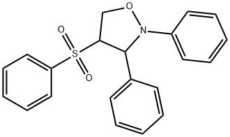 2,3-二苯基-4-(苯磺酰基)异噁唑烷 结构式