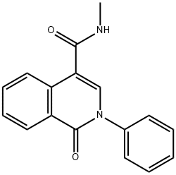 N-METHYL-1-OXO-2-PHENYL-1,2-DIHYDRO-4-ISOQUINOLINECARBOXAMIDE 结构式