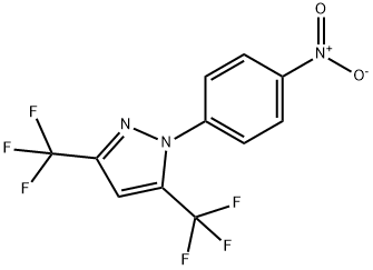 1-(4-NITROPHENYL)-3,5-DI(TRIFLUOROMETHYL)-1H-PYRAZOLE 结构式