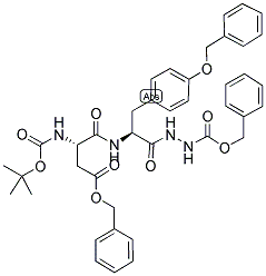 BOC-ASP(OBZL)-TYR(BZL)-NHNH-Z 结构式