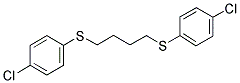 1-CHLORO-4-((4-[(4-CHLOROPHENYL)SULFANYL]BUTYL)SULFANYL)BENZENE 结构式