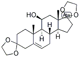 5-ANDROSTEN-11-BETA-OL-3,17-DIONE DIETHYLENEKETAL 结构式