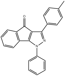 3-(4-METHYLPHENYL)-1-PHENYLINDENO[2,3-D]PYRAZOL-4-ONE 结构式