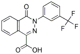 4-OXO-3-[3-(TRIFLUOROMETHYL)PHENYL]-3,4-DIHYDRO-1-PHTHALAZINECARBOXYLIC ACID 结构式