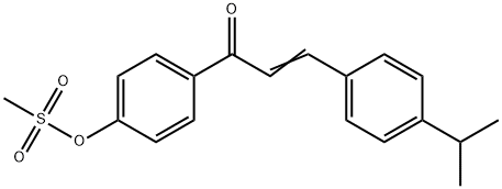 4-[3-(4-ISOPROPYLPHENYL)ACRYLOYL]PHENYL METHANESULFONATE 结构式