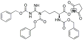 N-ALPHA,NG,NG-TRI-CBZ-L-ARGININE N-HYDROXYSUCCINIMIDE ESTER 结构式