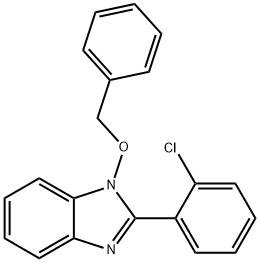 1-(BENZYLOXY)-2-(2-CHLOROPHENYL)-1H-1,3-BENZIMIDAZOLE 结构式