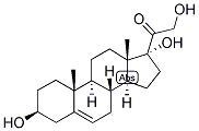 5-PREGNEN-3-BETA, 17,21-TRIOL-20-ONE 结构式