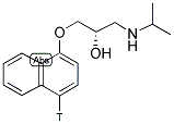 PROPANOLOL, L-[4-3H]- 结构式