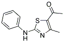 1-[4-甲基-2-(苯基氨基)-5-噻唑基]乙酮 结构式