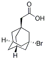 (3-Bromo-1-adamantyl)acetic acid 结构式