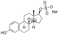 1,3,5(10)-Estratrien-3,17-beta-diol 17-sulphate, sodium salt 结构式