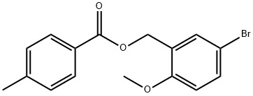 5-BROMO-2-METHOXYBENZYL 4-METHYLBENZENECARBOXYLATE 结构式