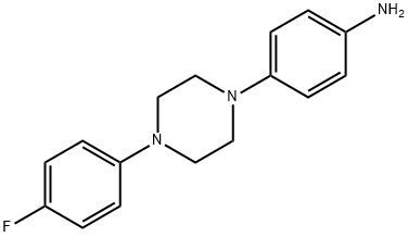 4-[4-(4-FLUOROPHENYL)PIPERAZINO]ANILINE 结构式