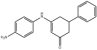 3-((4-AMINOPHENYL)AMINO)-5-PHENYLCYCLOHEX-2-EN-1-ONE 结构式