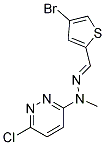 4-BROMOTHIOPHENE-2-CARBOXALDEHYDE 2-(6-CHLOROPYRIDAZIN-3-YL)-2-METHYLHYDRAZONE 结构式