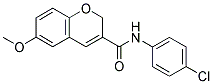 N-(4-CHLOROPHENYL)-6-METHOXY-2H-CHROMENE-3-CARBOXAMIDE 结构式