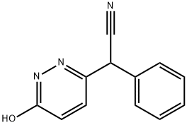 2-(6-氧代-1,6-二氢哒嗪-3-基)-2-苯基乙腈 结构式