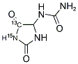 DL-ALLANTOIN-5-13C,1-15N 结构式