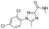 1-(2,4-DICHLOROPHENYL)-N,5-DIMETHYL-1H-1,2,4-TRIAZOLE-3-CARBOXAMIDE 结构式