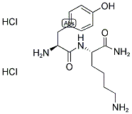 H-TYR-LYS-NH2 · 2 HCL 结构式