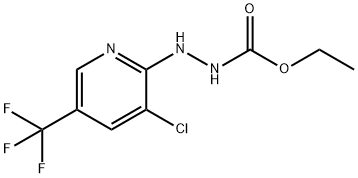 ETHYL 2-[3-CHLORO-5-(TRIFLUOROMETHYL)-2-PYRIDINYL]-1-HYDRAZINECARBOXYLATE 结构式