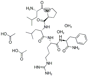 LEU-PRO-LEU-ARG-PHE-NH2 2ACOH 2H2O 结构式